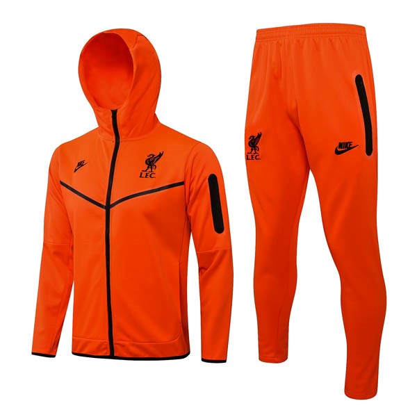 Chandal Con Capucha Liverpool 2022-23 Naranja